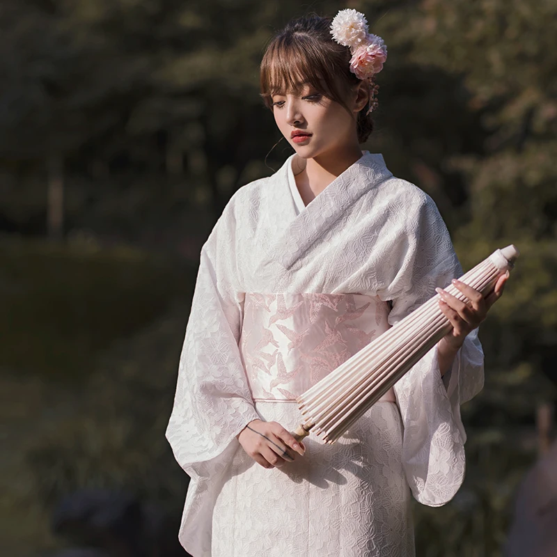 Formal Wear Japan Women - 日本スタイル女性レース着物伝統的なフォーマルYukataバスローブコスプレコスチュームビンテージ写真着用ステージドレス