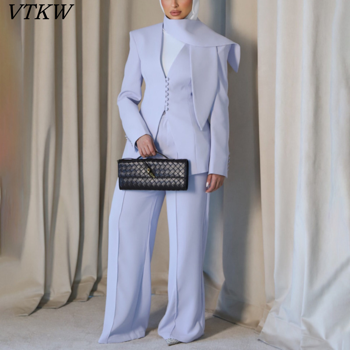Female Formal Wear - VTKW 2026 レディース3ピーススーツ ブレザー ベスト パンツセット