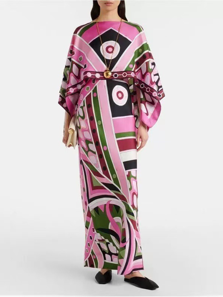 VGH ライトブルーの抽象柄プリントツーピースセット、女性用 - Women Formal Wear For Summer のレビューと価格
