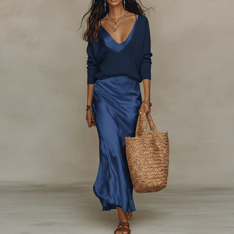 エレガントなVネック、スリムフィットのオフィス向けツーピース - Women Formal Wear For Summer のレビューと価格