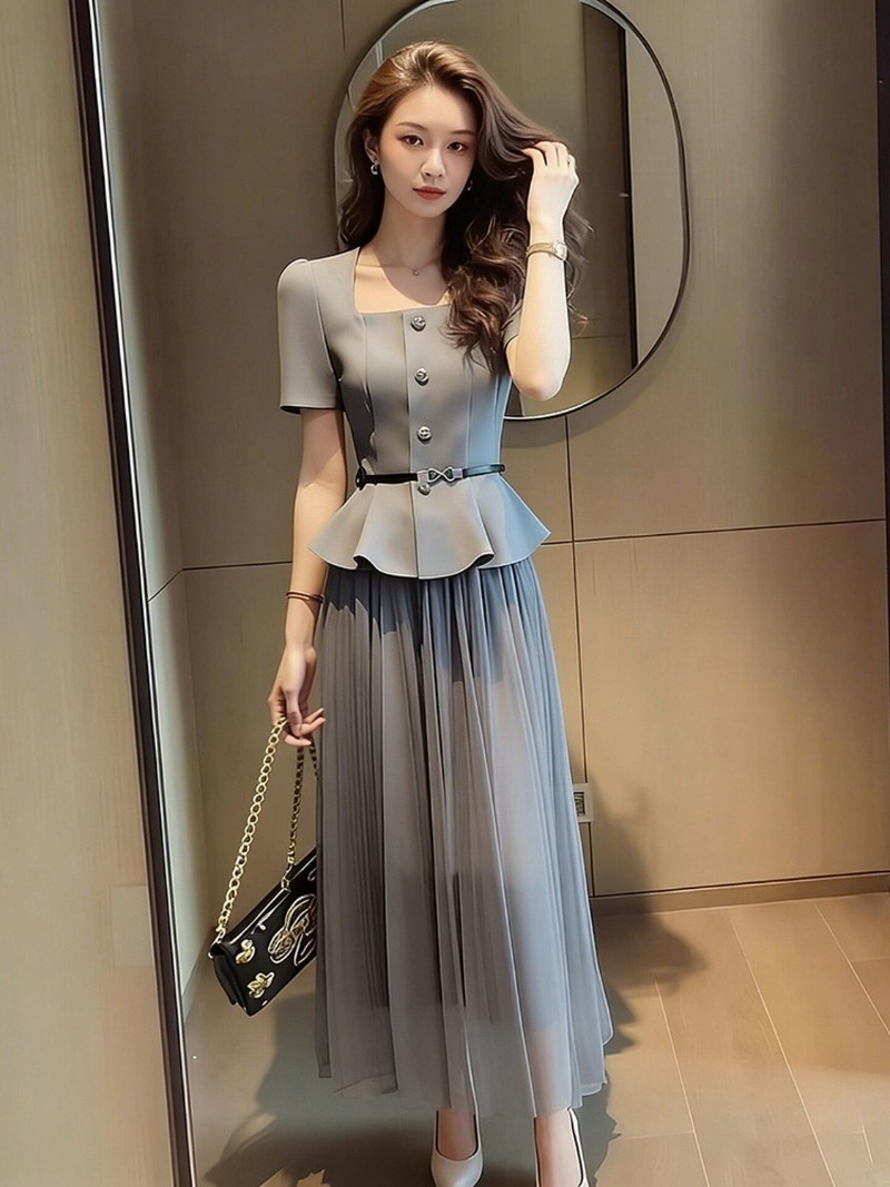 新作夏韓国ファッションレディーススーツ高級エレガントスクエア - Women Formal Wear For Summer のレビューと価格