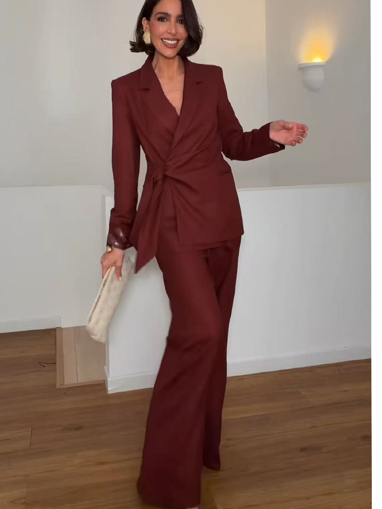 ファッションオフィスレディースブレザーパンツスーツエレガント - Female Formal Wear のレビューと価格