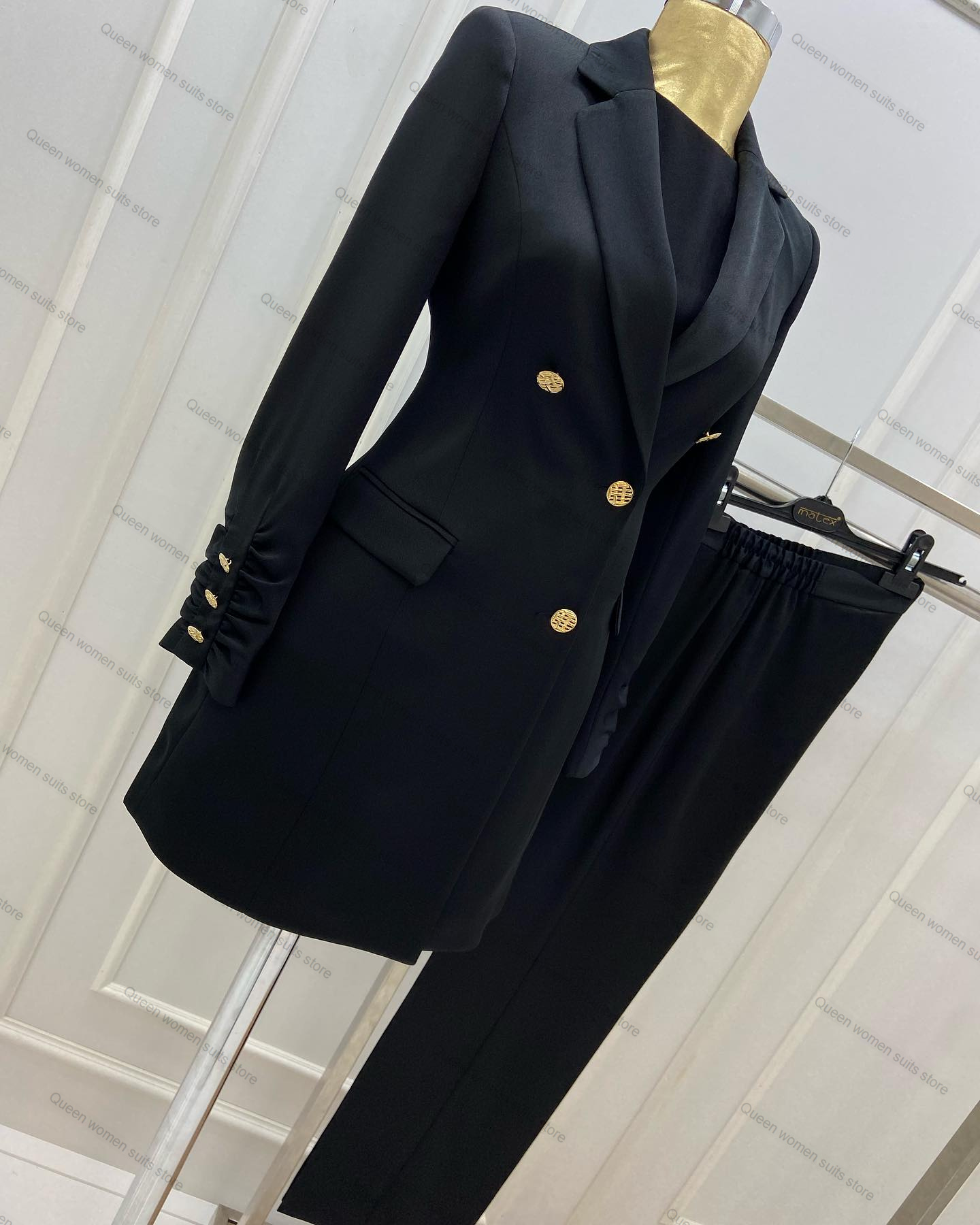 女性の結婚式のパンツとスーツのセット,フォーマルなダブルブレ - Women'S Formal Jackets To Wear With Dresses のレビューと価格