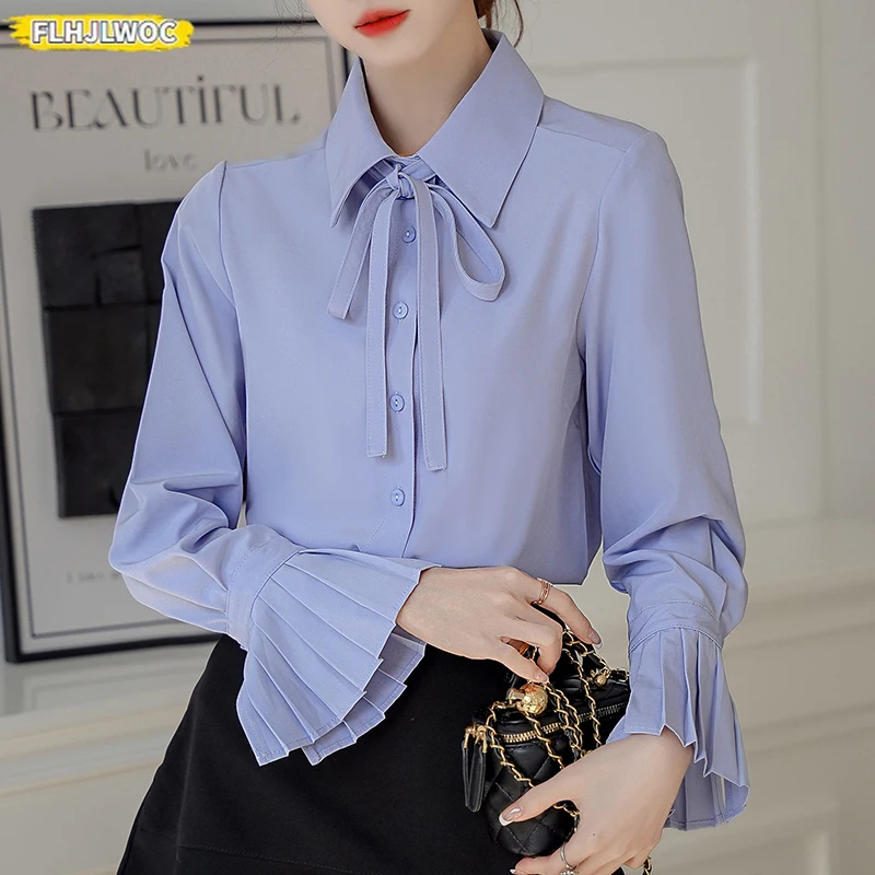 女性用シングルブレストボタン付き単色フレアスリーブシャツ,フ - Formal Wear Japan Women のレビューと価格