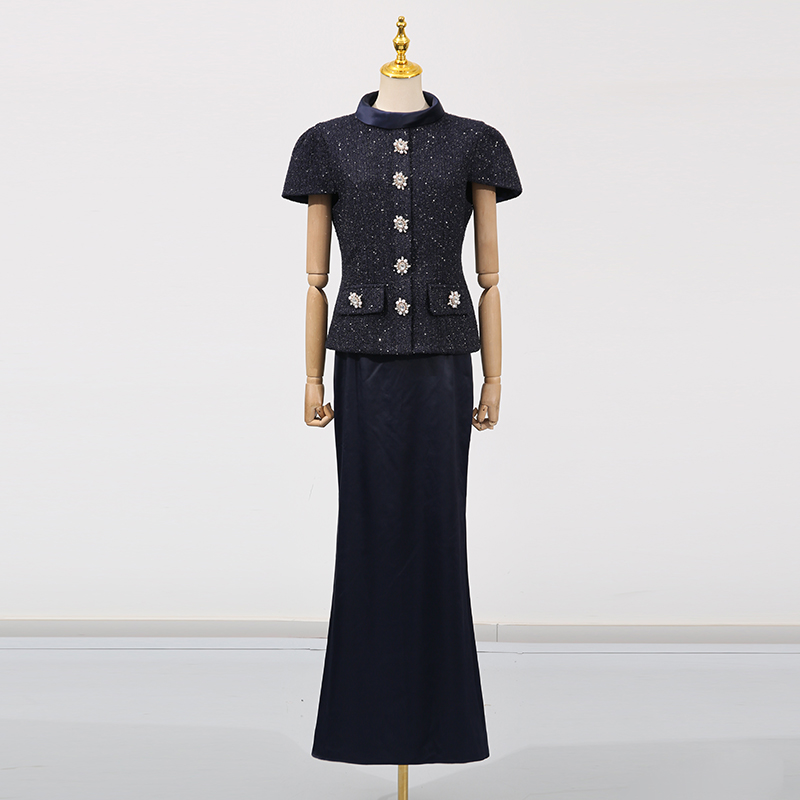 VGHシックなツーピースセット レディース スタンドカラー  - Female Formal Wear のレビューと価格