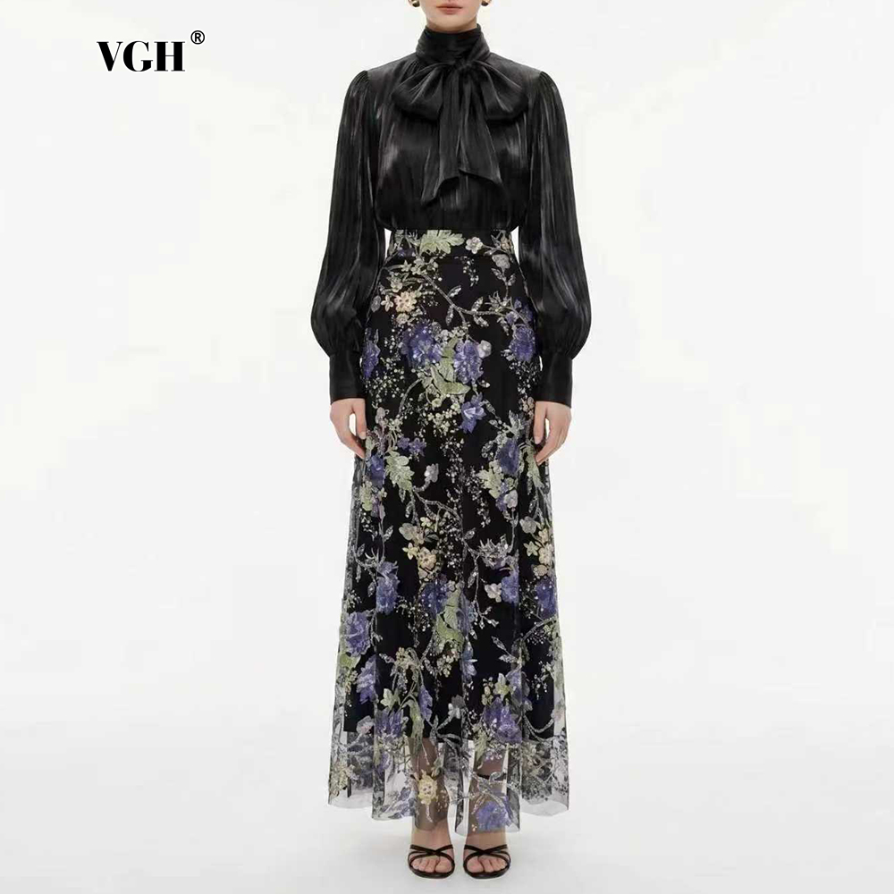 VGH エレガントシック ブラックフローラル ツーピースセッ - Women'S Formal Wear Suit のレビューと価格