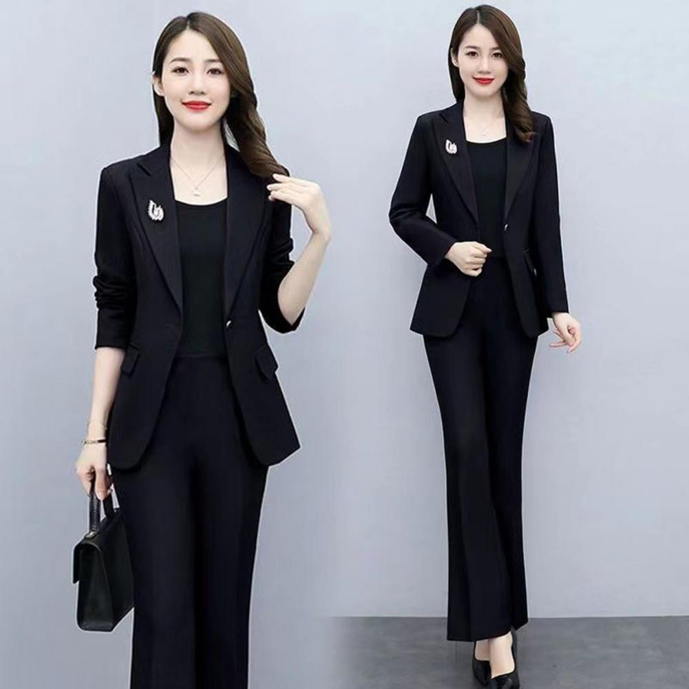 2点セット レディースフォーマルコートパンツセット 襟付き長 - Women'S Formal Wear Suit のレビューと価格