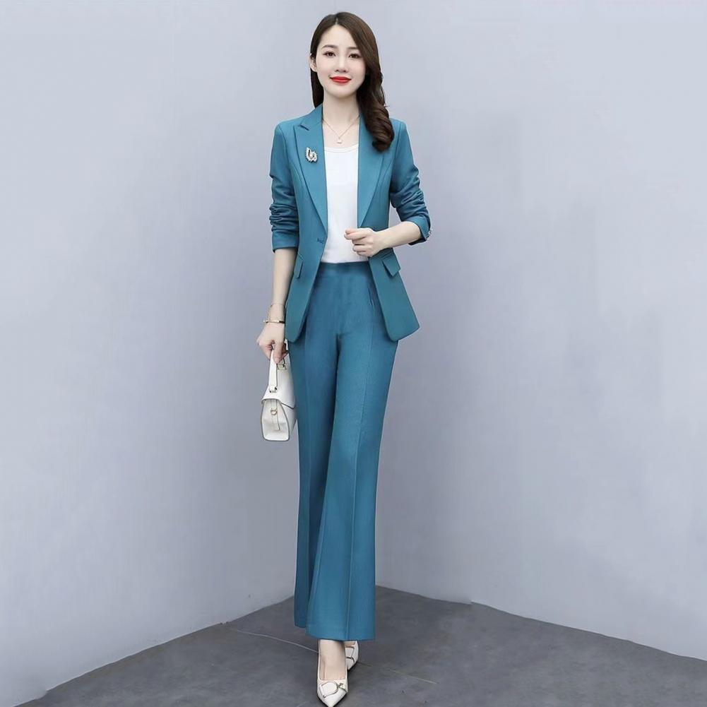 2点セット レディースフォーマルコートパンツセット 襟付き長 - Women'S Formal Wear Suit のレビューと価格