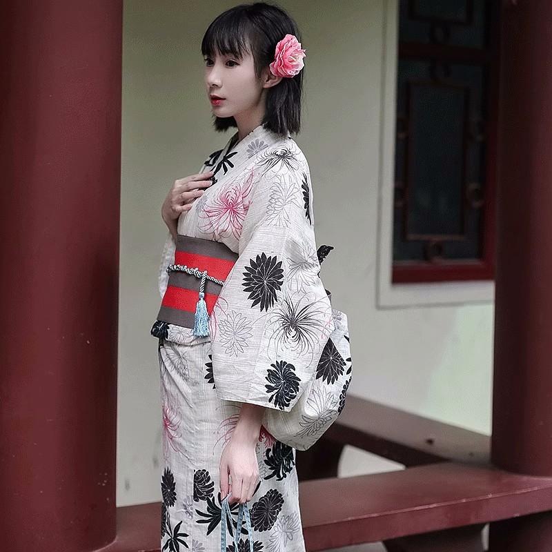 女性用 日本スタイル 伝統的な着物 模造リネン フォーマルウ - Formal Wear Japan Women のレビューと価格
