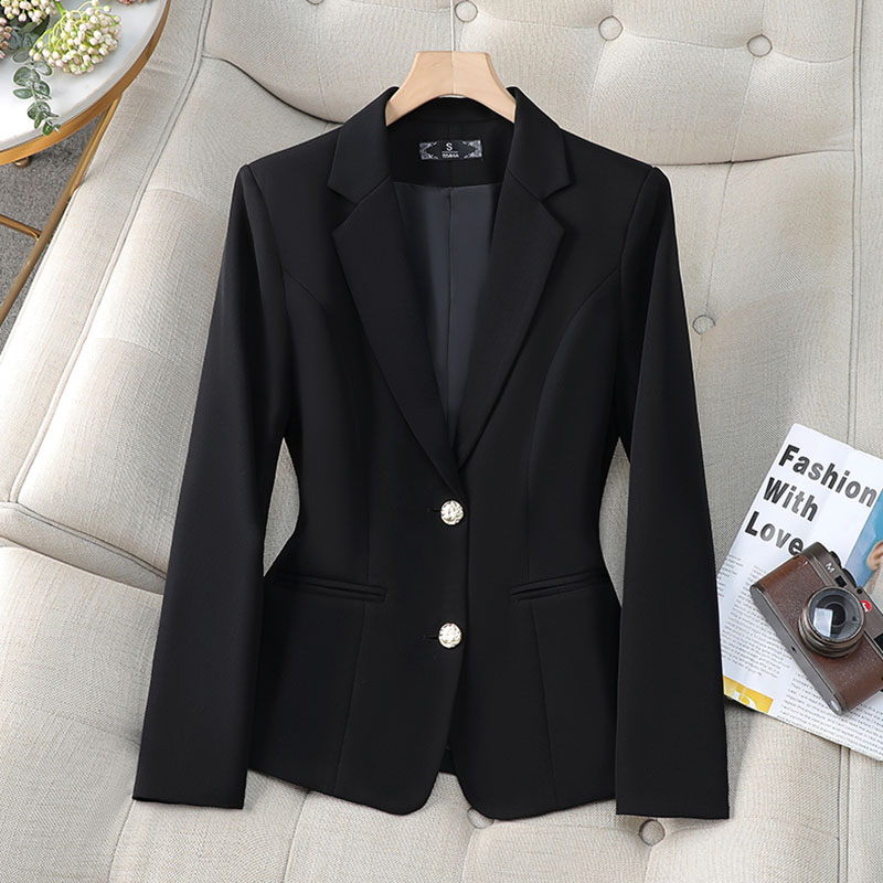 新しいファッション女性フォーマルブレザーレディースシングルブ - Women'S Formal Wear Jackets のレビューと価格