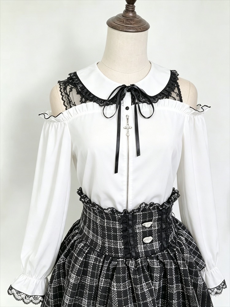 スイート JK ブラウス レディース 日本製 カワイイ ロリ - Formal Wear Japan Women のレビューと価格